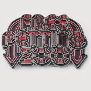 New Men's Free petting zoo funny belt buckle